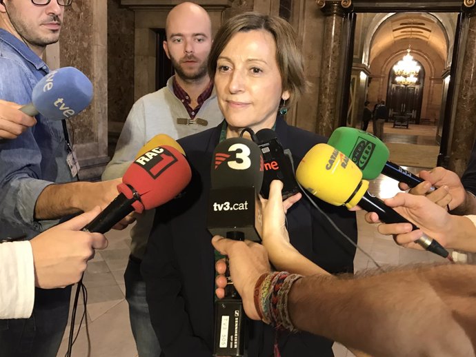 La presidenta del Parlament, Carme Forcadell