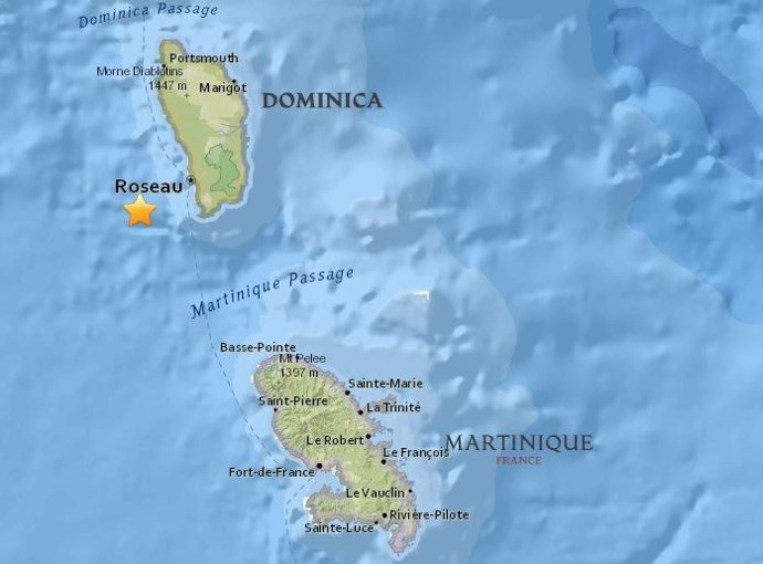 Terremoto en Dominica