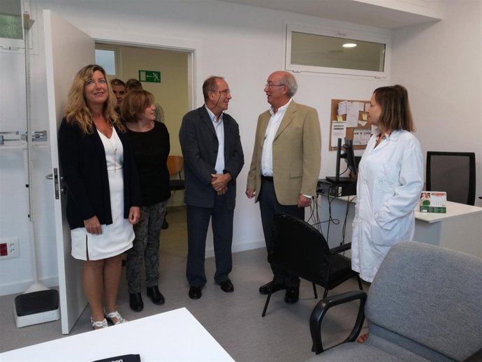 Gómez en la Unidad de salud de Puerto de Sóller