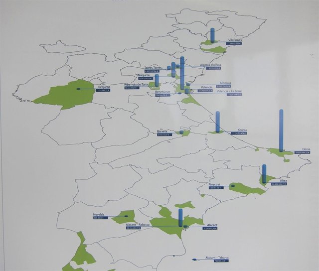 Mapa de la Hipoteca Urbanística de la Comunitat Valenciana 