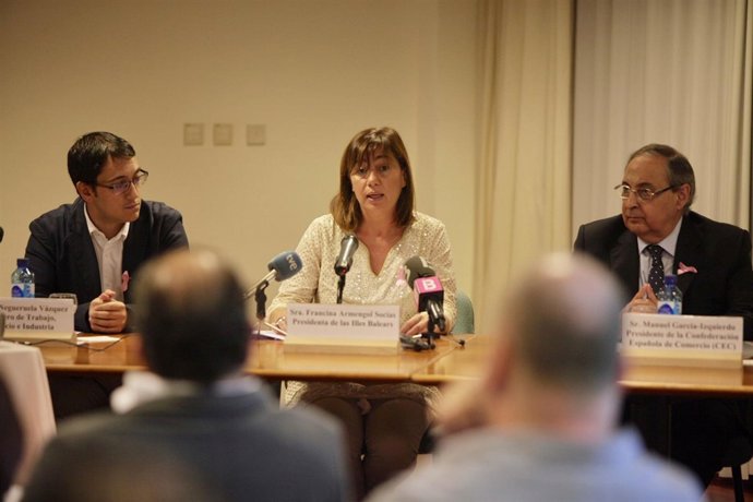 Armengol en la inauguración