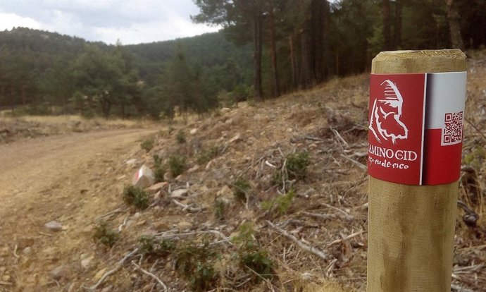 Nueva señal del Camino del Cid en la Sierra de Albarracín