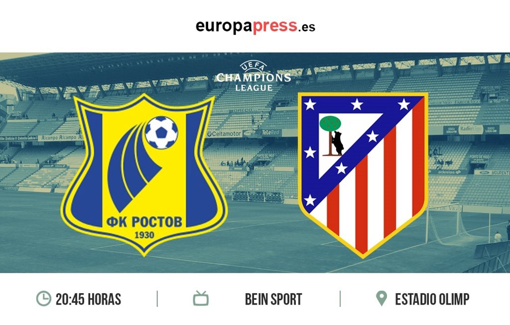 Horario y dónde ver el F.C Rostov Atlético de Madrid Horario y dónde ver el F.C Rostov Atlético de Madrid