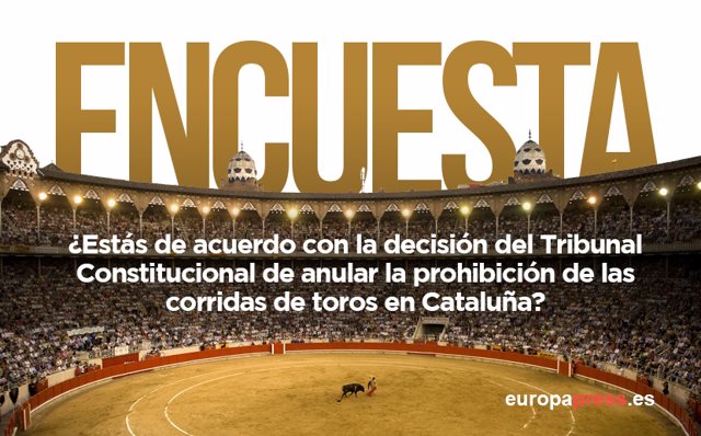 Encuesta sobre las corridas de toros en Cataluña