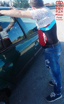 Detenido en Tudela vestido con un bañador de mujer