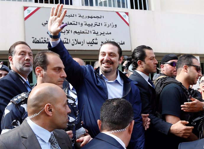 El ex primer ministro libanés Saad Hariri