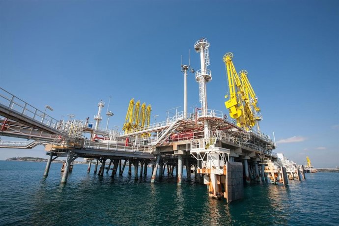 Muestra de una instalación química