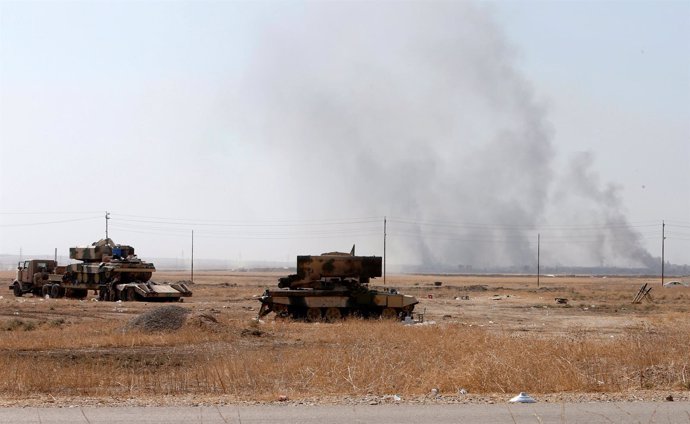 Fuerzas peshmerga implicadas en la ofensiva sobre Mosul