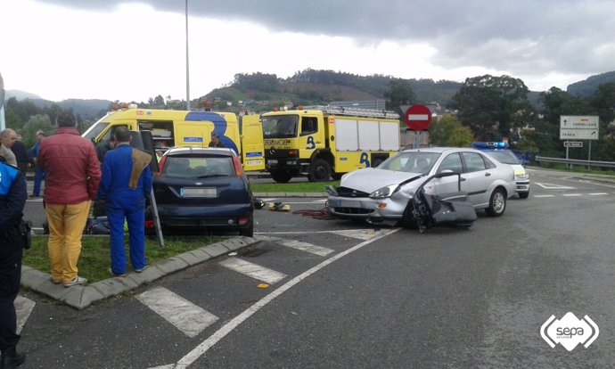 Accidente de tráfico en Pravia