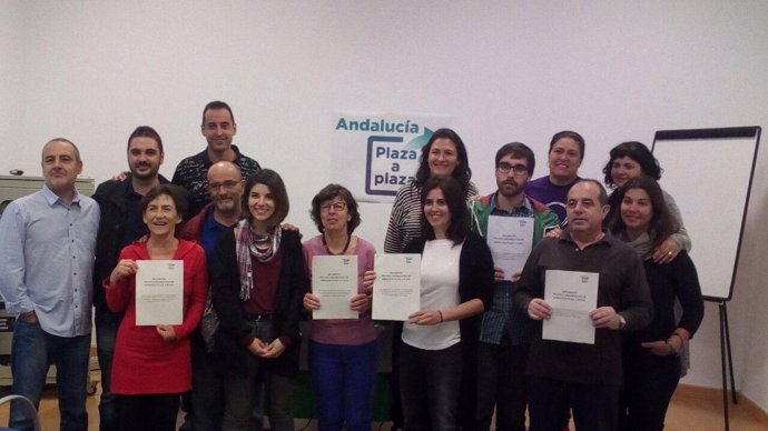 Presentación de documento político de Andalucía Plaza a Plaza