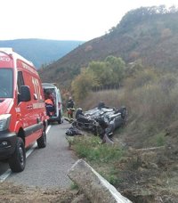 Dos heridos, uno grave, en un accidente de tráfico en Navascues