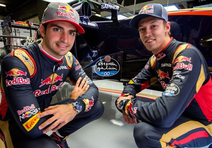 Carlos Sainz  y Daniel Kvyat