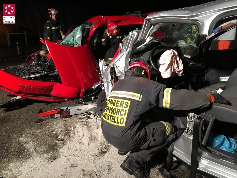Accidente de tráfico entre Benicàssim y Oropesa