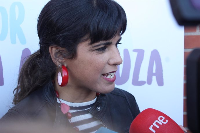 La secretaria general de Podemos en Andalucía, Teresa Rodríguez, en Granada