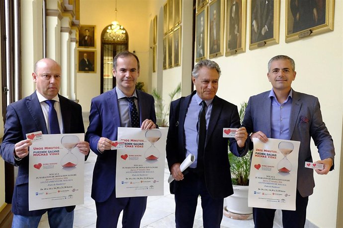 Presentación de la novena maratón de donación de sangre andrade
