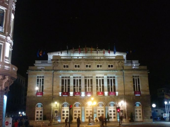 Teatro Campoamor en la víspera de los Premios Princesa de Asturias 2016