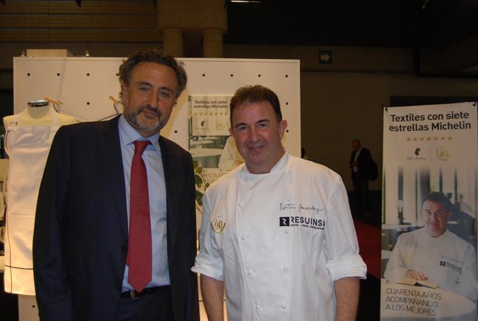 Félix Martí (Resuinsa) y el chef Martín Berasategui