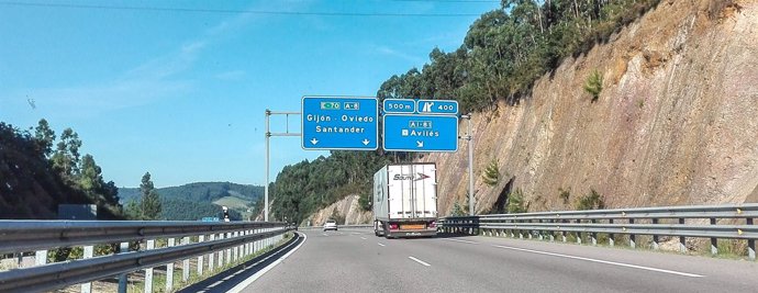 Tráfico, Asturias, Carretera, A-8, coche