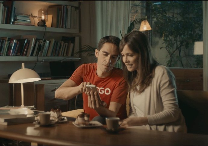 Alberto Contador, en una campaña publicitaria 
