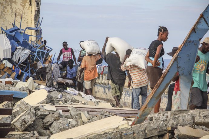 Departamento de Sud en Haití tras el paso de 'Matthew'