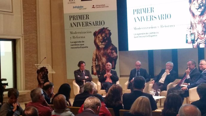 Rosell, Álvarez, Fernández Toxo y Garamendi en un encuentro de El Español