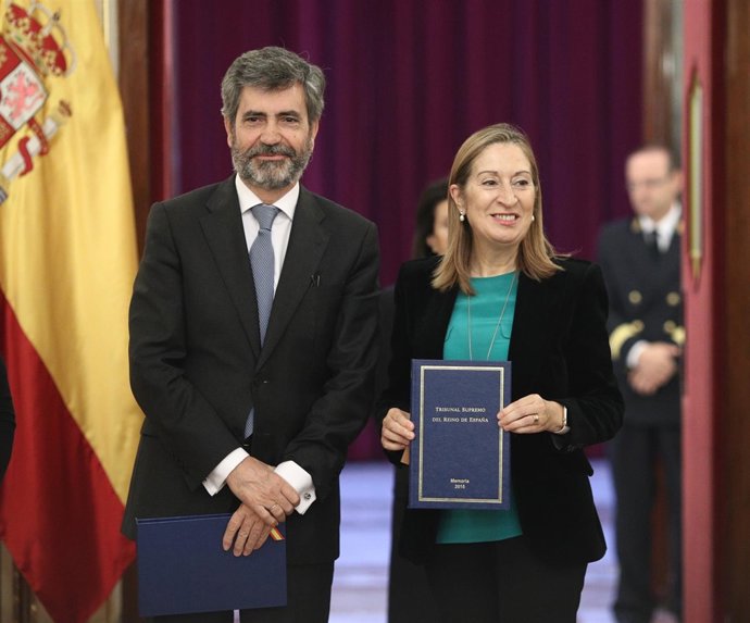  Ana Pastor Recibe Las Memorias Anuales Del Tribunal Supremo