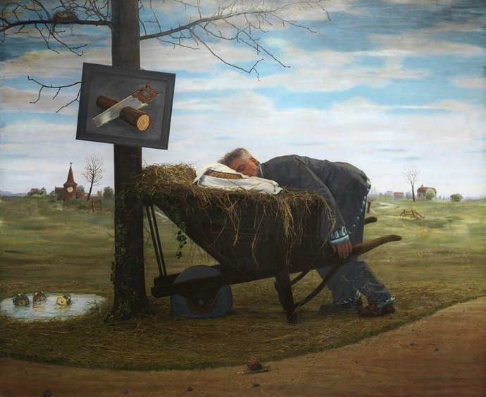 Una de las obras expuestas en Hipocamps, en el MUA