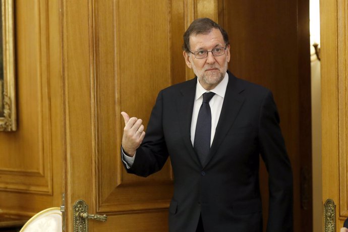 Mariano Rajoy recibido por el Rey