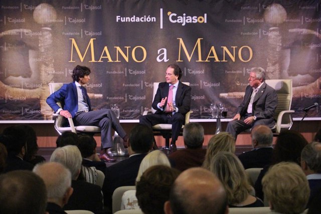 Curro Díaz y Nano de Jerez en el 'Mano a mano' de Cajasol