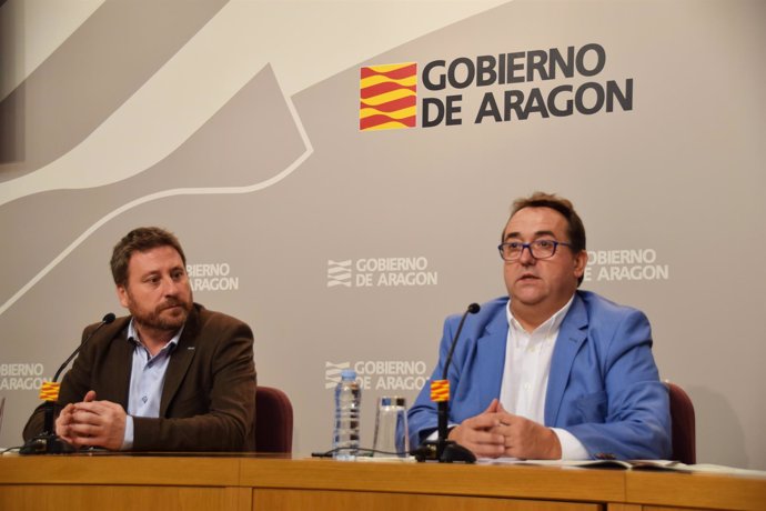 José Luis Soro y José Luis Yzuel, en rueda de prensa. 