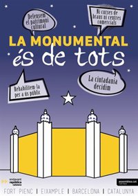 La ANC pide convertir la Plaza Monumental de Barcelona en un equipamiento público