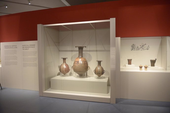 Una de las salas de la muestra sobre 'El arte mochica' en Caixaforum   