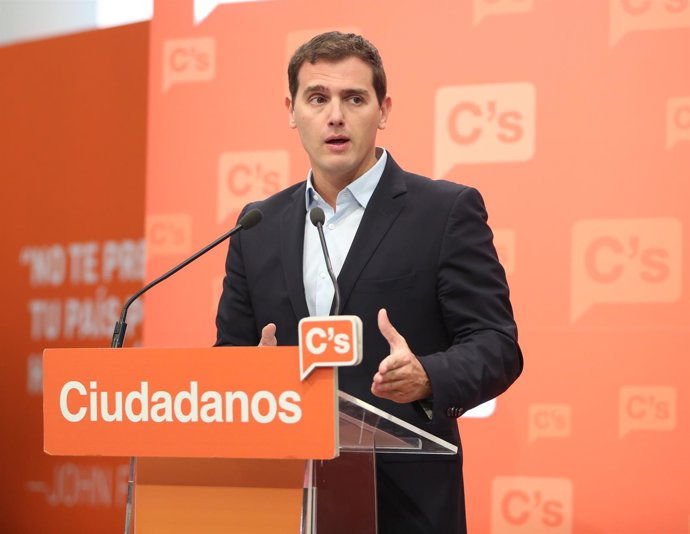 Albert Rivera en rueda de prensa
