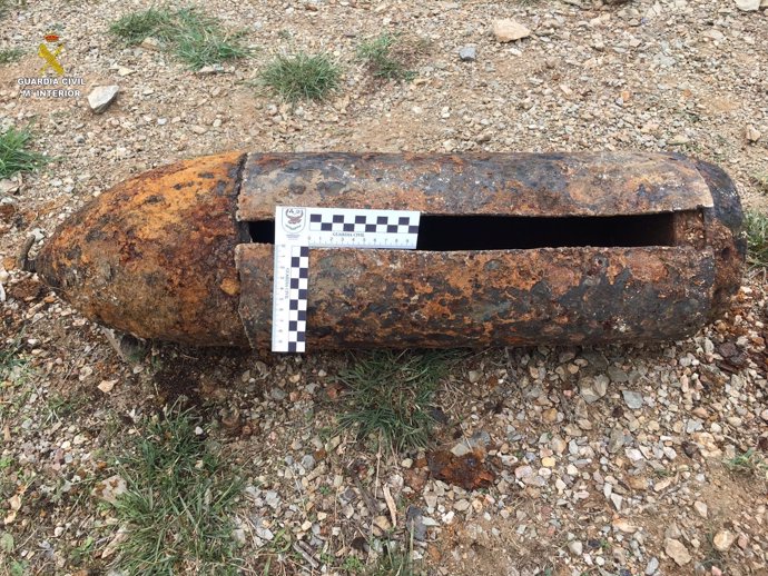 Bomba alemana de la Guerra Civil hallada en Port de la Selva