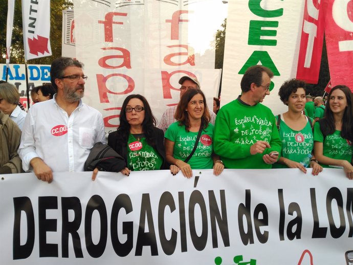 Manifestación en Madrid contra las reválidas