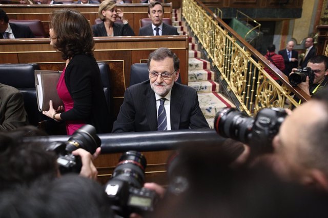 Rajoy en el debate de su investidura 