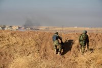 Los peshmerga arrebatan a Estado Islámico el control de la localidad de Derk (Irak)