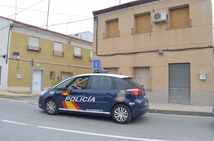 Imagen de un coche de Policía Nacional de patrulla