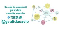 @gvaEducacio, un nuevo canal en Telegram para informar a la comunidad educativa por móvil