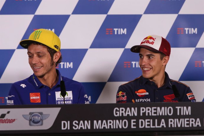 Valentino Rossi y Marc Marquez 