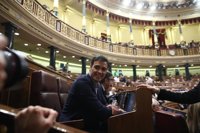 Pedro Sánchez, sobre la intervención de Antonio Hernando: "Es un buen parlamentario"