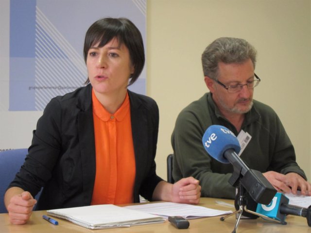 Ana Pontón (BNG) y Suso Seixo (CIG), en rueda de prensa