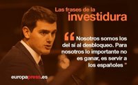 El discurso de Albert Rivera en la investidura, en 10 frases