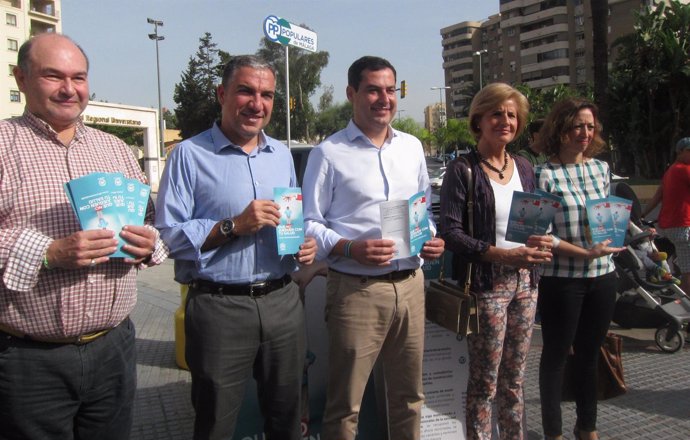 Garrido, Bendodo, Moreno, Oña y Navarro en Málaga 