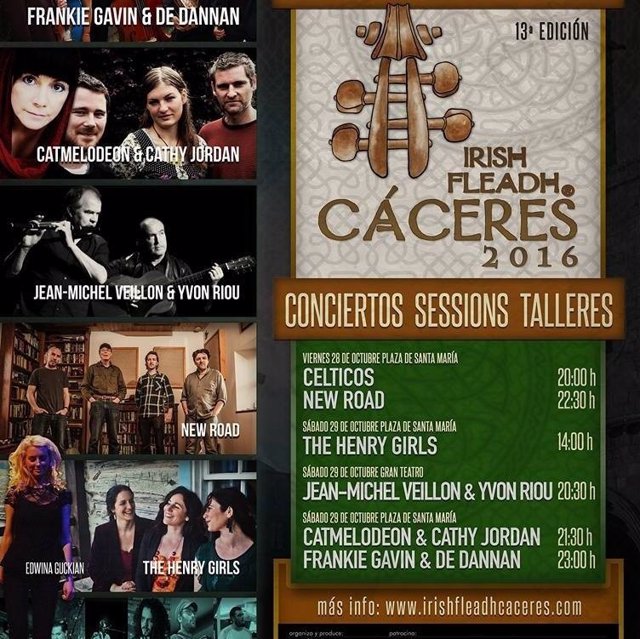 Programa del XIII Irish Fleadh de Cáceres