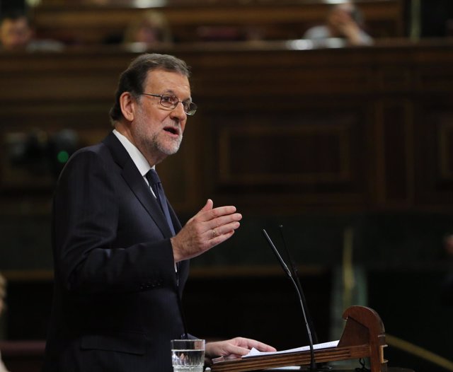 Mariano Rajoy en el debate de su investidura 