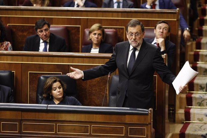 Mariano Rajoy en el debate de investidura en el Congreso