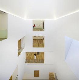 Imagen del interior del edificio de la ampliación del Museo de Bellas Artes.