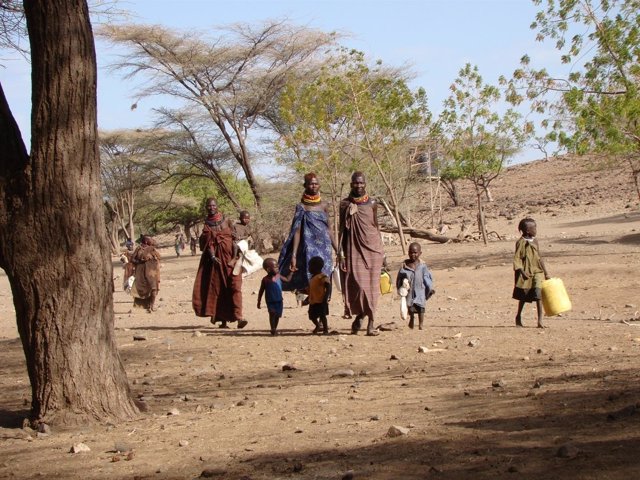 Comunidad en la zona de Turkana (Kenia)
