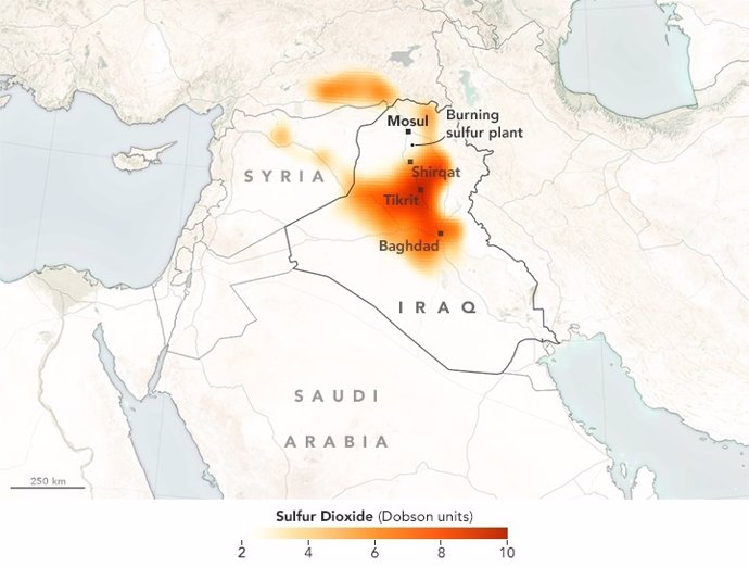 Nube tóxica sobre Irak